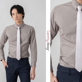 Slim tie- Moon grey